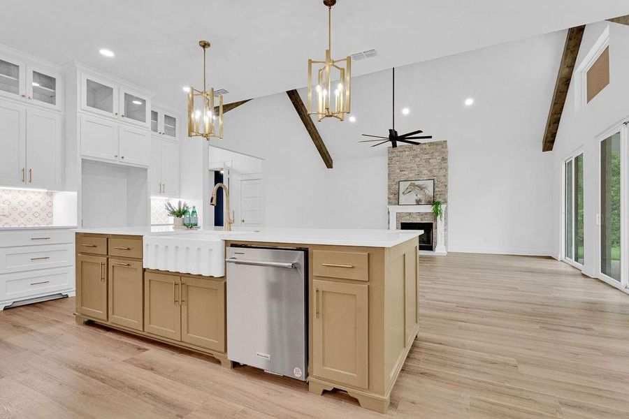 Furnished interior view inside a new home in , Hideaway (Image 5).