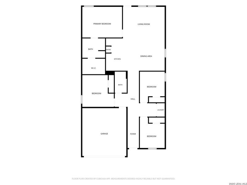 2D floor plan layout of this home in Mission del Lago, San Antonio, TX (Image 6).