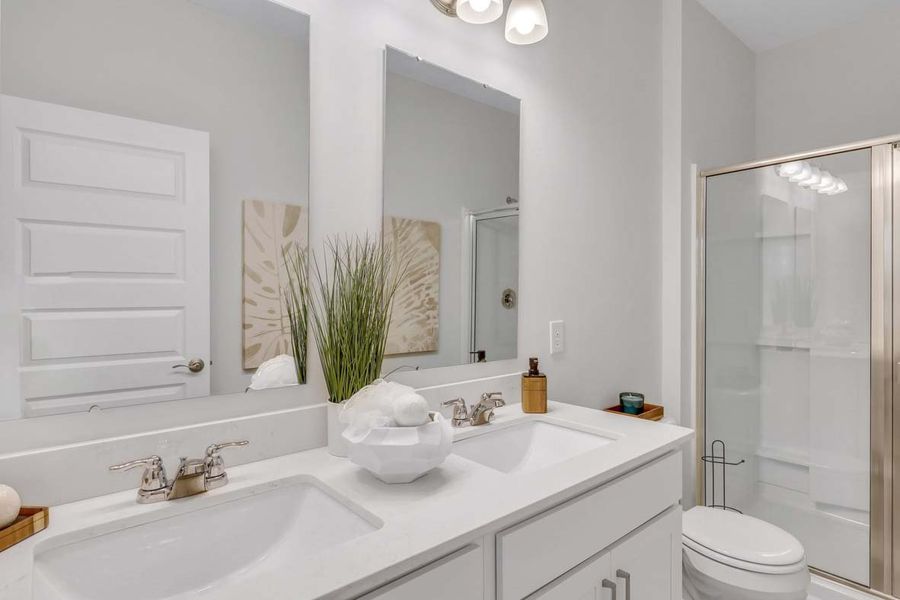 Representative furnished interior of a home built from the TUSCAN by D.R. Horton in Westbrook Retreat Villas at Savannah Quarters, Pooler (Image 24).