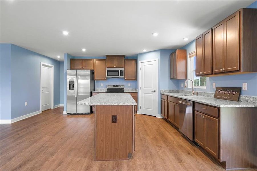 Furnished interior view inside a new home in , Dallas (Image 10).