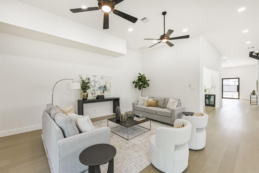 Furnished interior view inside a new home in , Houston (Image 10).