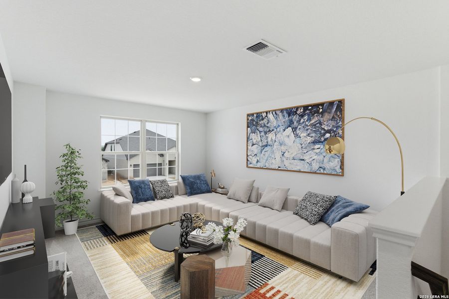 Furnished interior view inside a new home in Nopal Valley, San Antonio (Image 6).