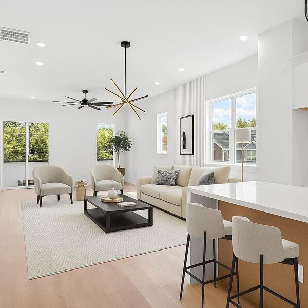 Furnished interior view inside a new home in , Houston (Image 4). Furnished interior view inside a new home in , Houston (Image 4).