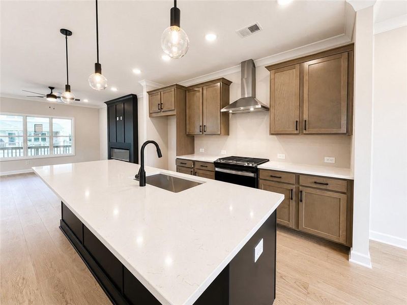 Furnished interior view inside a new home in Townes at South Main, Kennesaw (Image 6).
