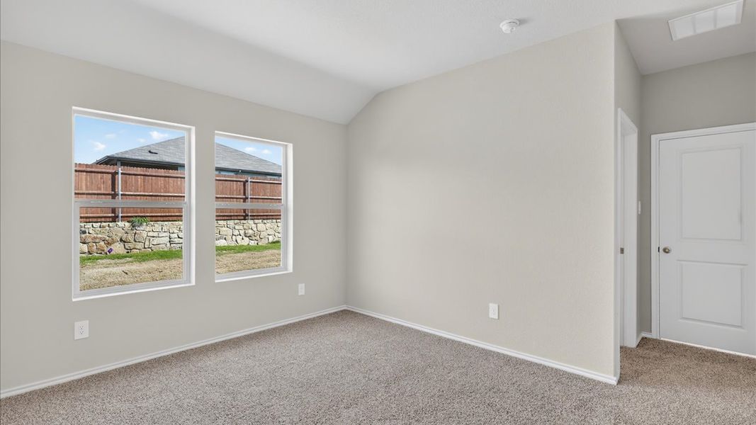 Representative unfurnished interior of a home built from the Abbot by D.R. Horton in Hickory Grove, Krum (Image 11).