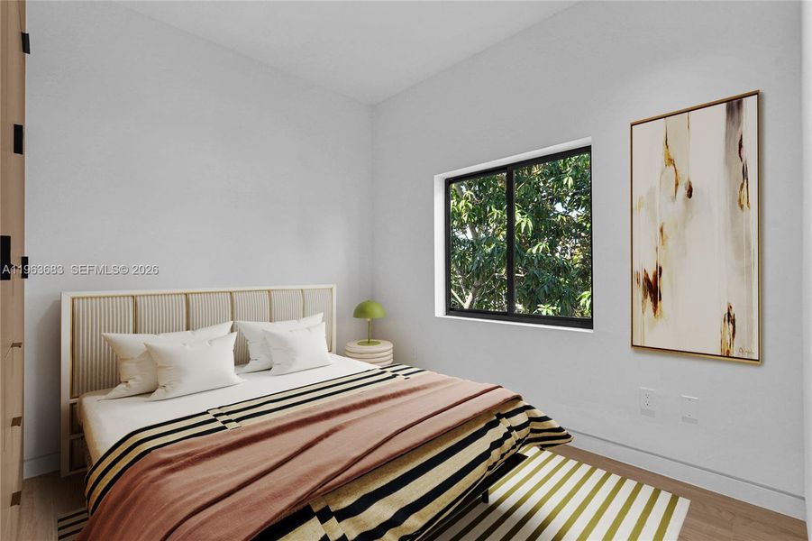 Furnished interior view inside a new home in , Miami (Image 17). Furnished interior view inside a new home in , Miami (Image 17).