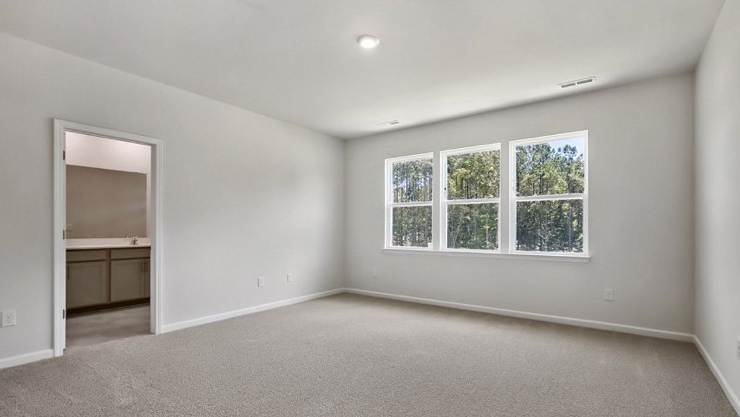 Representative unfurnished interior of a home built from the DANIEL by D.R. Horton in The Townes Park, Apex (Image 22). Representative unfurnished interior of a home built from the DANIEL by D.R. Horton in The Townes Park, Apex (Image 22).