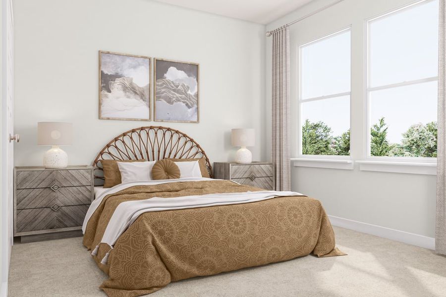 Furnished interior view inside a new home in Union Collection at Park Central, Georgetown (Image 15). Furnished interior view inside a new home in Union Collection at Park Central, Georgetown (Image 15).