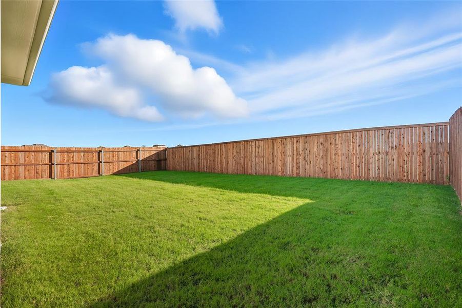 View of fenced backyard View of fenced backyard