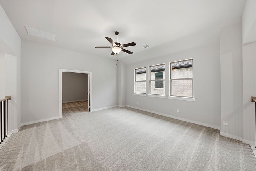 Spacious, unfurnished interior of a new home in Light Farms Brenham - 40' Lots, Celina (Image 34). Spacious, unfurnished interior of a new home in Light Farms Brenham - 40' Lots, Celina (Image 34).