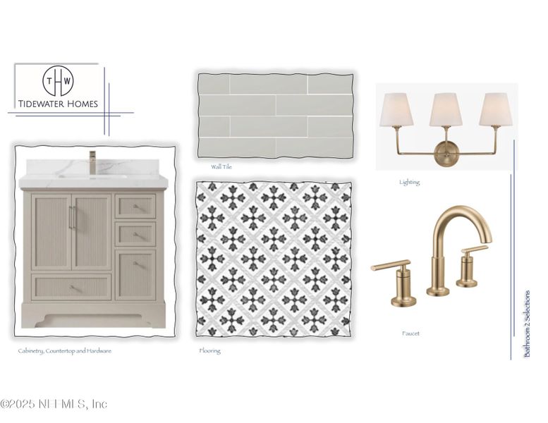 Sample of building materials used in homes in Highpointe at Rivertown, St. Johns (Image 3).