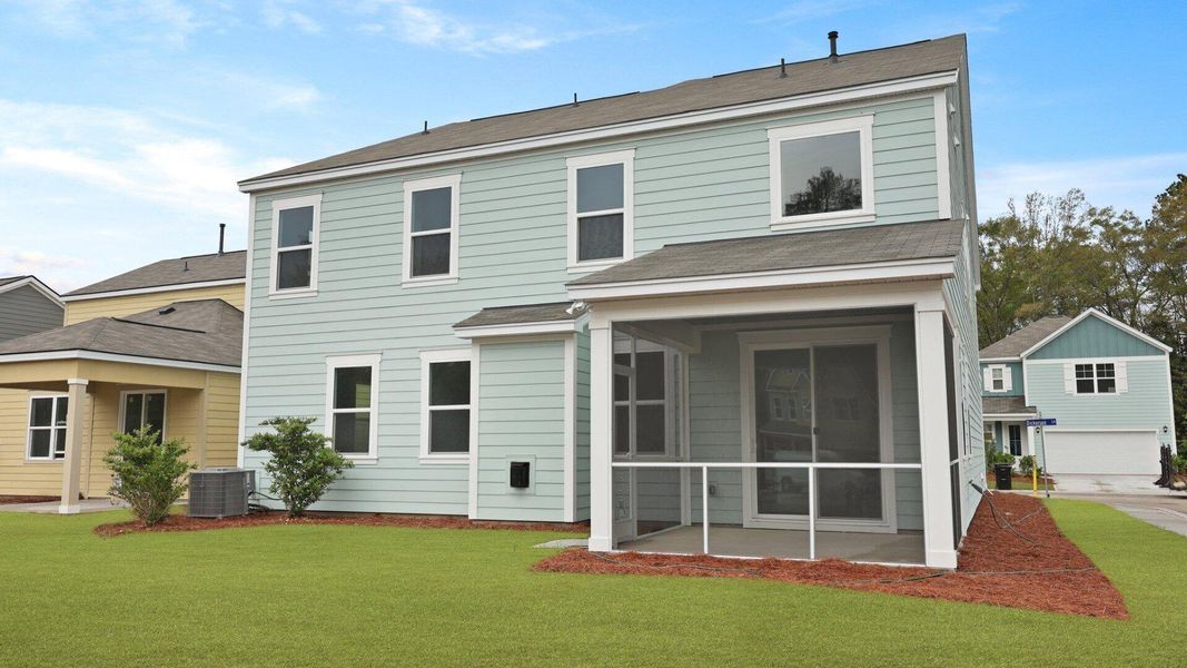 Exterior details and patio area of a home in Founders Corner, Summerville (Image 27).
