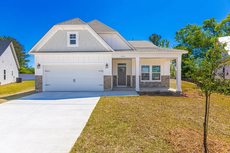 Representative exterior photo of a completed home built from the Barnard II by Great Southern Homes in Shady Grove, Conway, SC (Image 2).