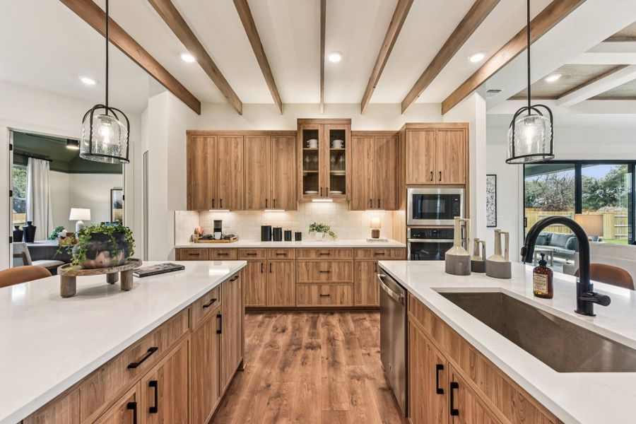 Representative furnished interior of a home built from the Sicily – 60′ Lot by Chesmar Homes in Lakes of Cane Island, Katy (Image 7).