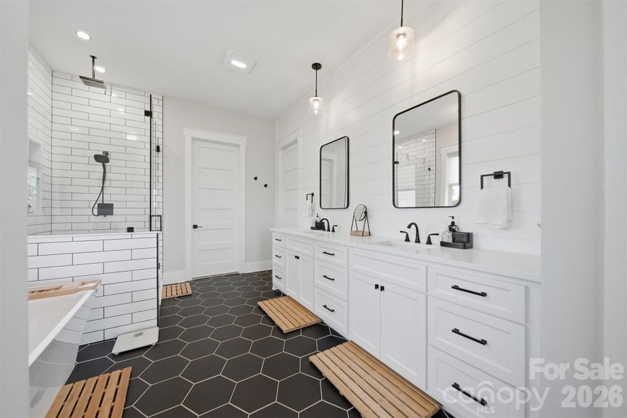 Furnished interior view inside a new home in , Hickory (Image 40).