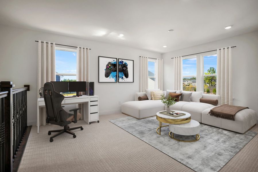 Representative furnished interior of a home built from the Leyton by Pulte Homes in Devonshire, Mount Juliet (Image 12).