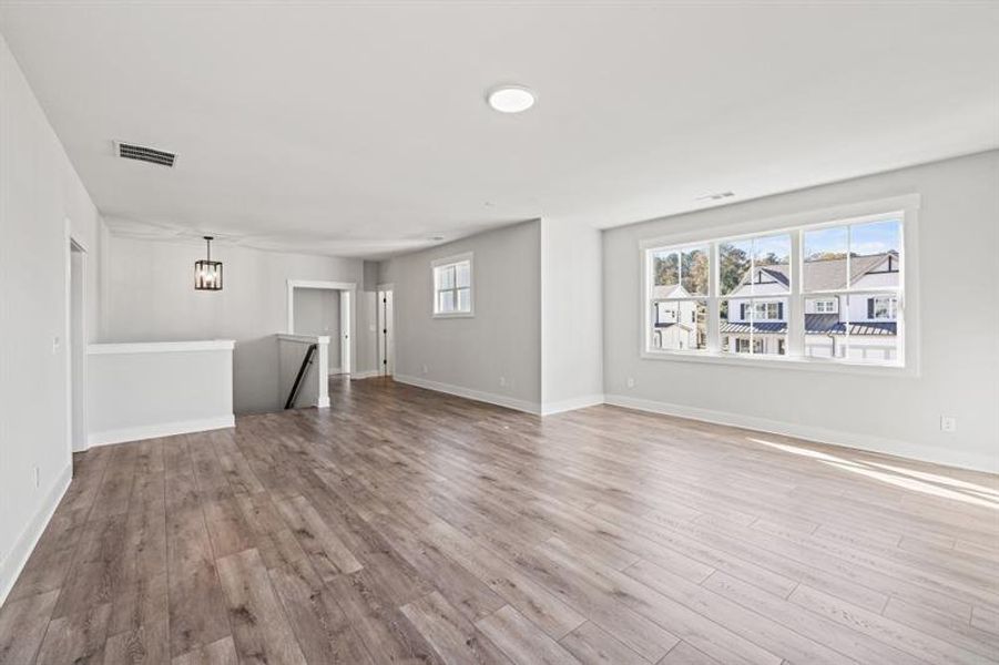Spacious, unfurnished interior of a new home in Hillshire, Cumming (Image 46). Spacious, unfurnished interior of a new home in Hillshire, Cumming (Image 46).