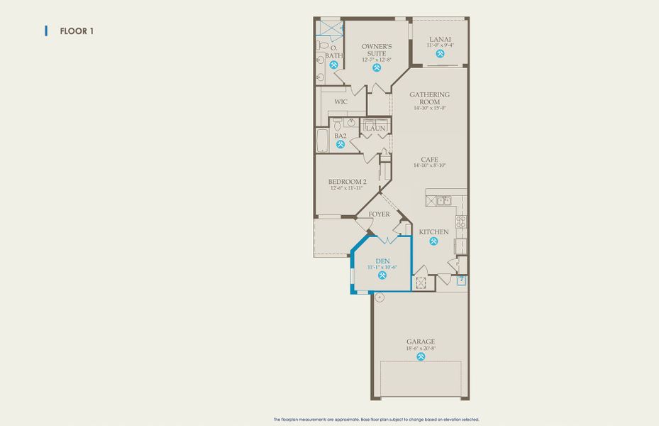 Seagrove Floor Plan, Quick Move-In Home, Floor 1 Seagrove Floor Plan, Quick Move-In Home, Floor 1