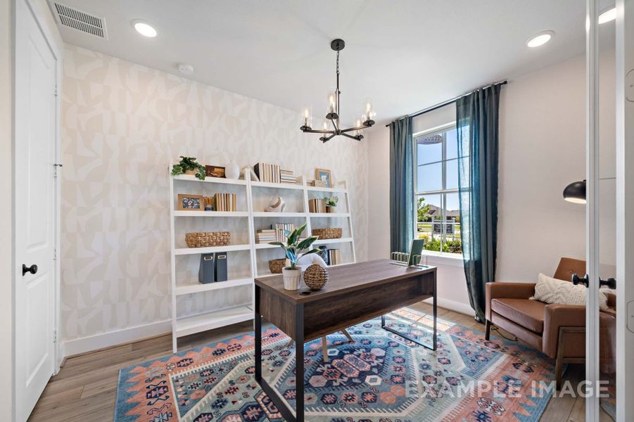 Representative furnished interior of a home built from the The Edward by Davidson Homes LLC in Lago Mar, Texas City (Image 6).