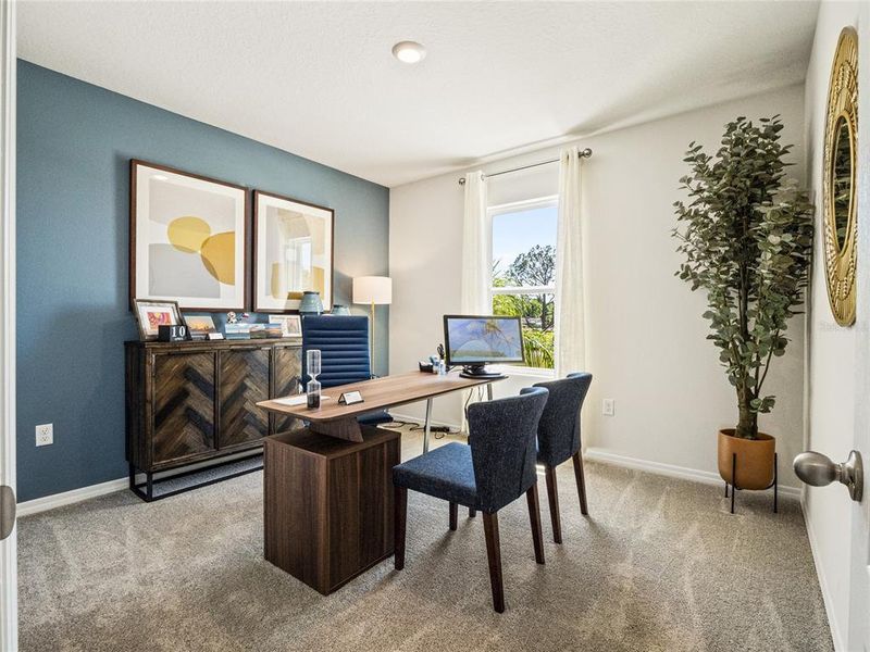 Furnished interior view inside a new home in Rivers Edge, Edgewater (Image 12).