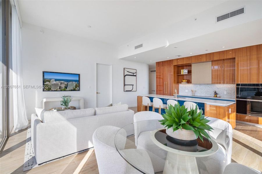 Furnished interior view inside a new home in , Miami (Image 39).