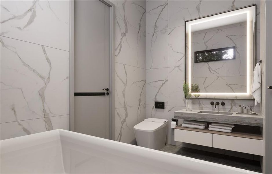 Furnished interior view inside a new home in , Fairburn (Image 10).