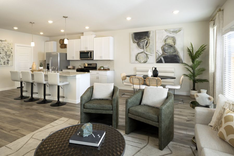 Furnished interior view inside a new home in Kemah Crossing - City Series, Kemah (Image 10). Furnished interior view inside a new home in Kemah Crossing - City Series, Kemah (Image 10).