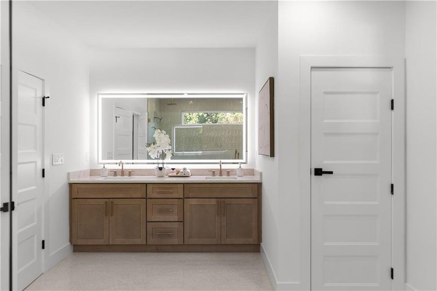 Furnished interior view inside a new home in , Atlanta (Image 50).