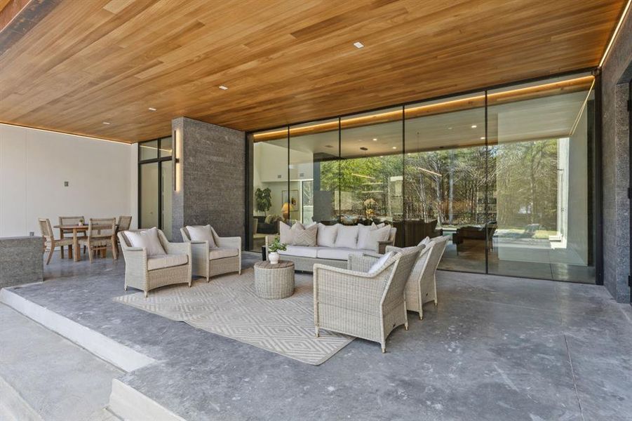 Exterior details and patio area of a home in , McKinney (Image 28).