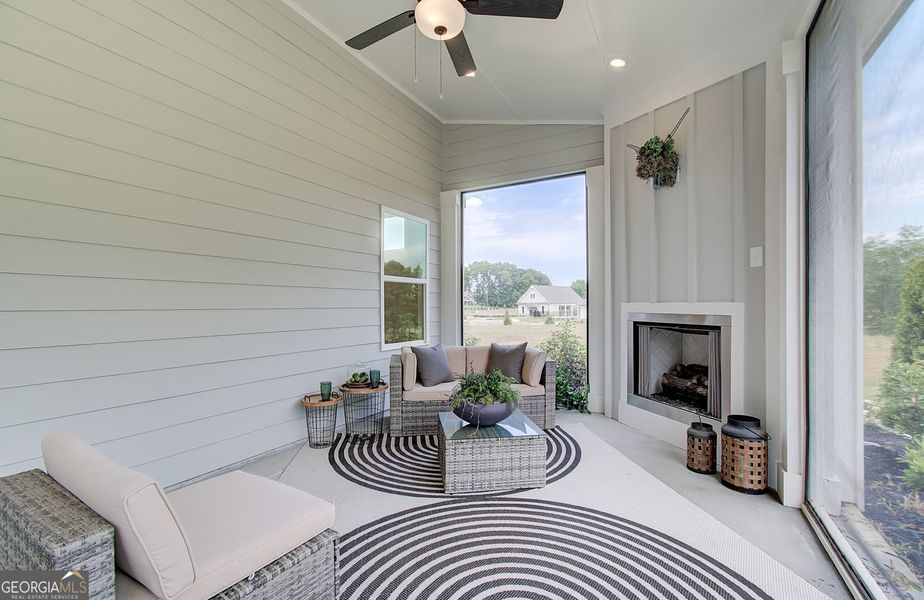 Furnished interior view inside a new home in Rosewood Lake Estates, Hoschton (Image 46).
