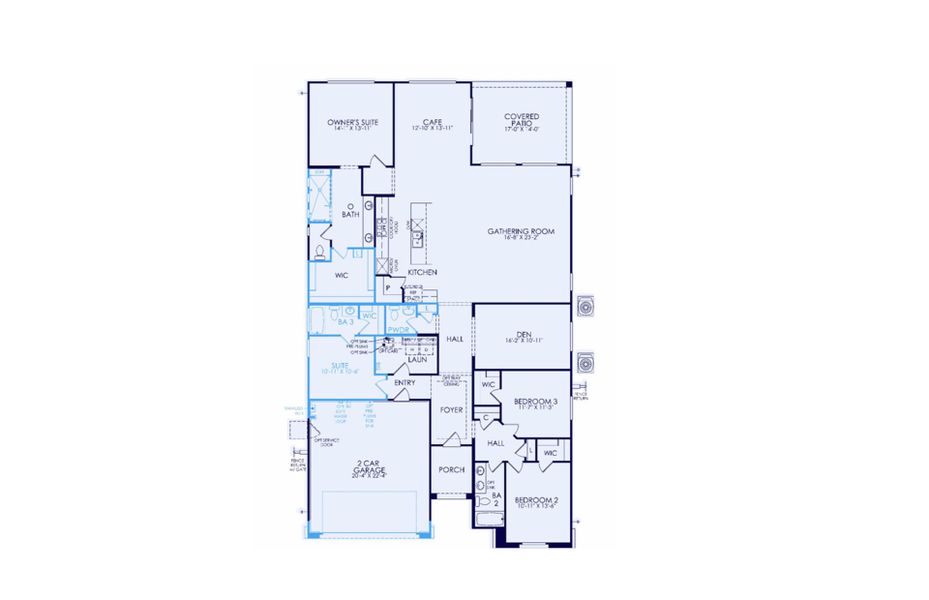 2D floor plan layout of this home in Visara, Surprise, AZ (Image 4).
