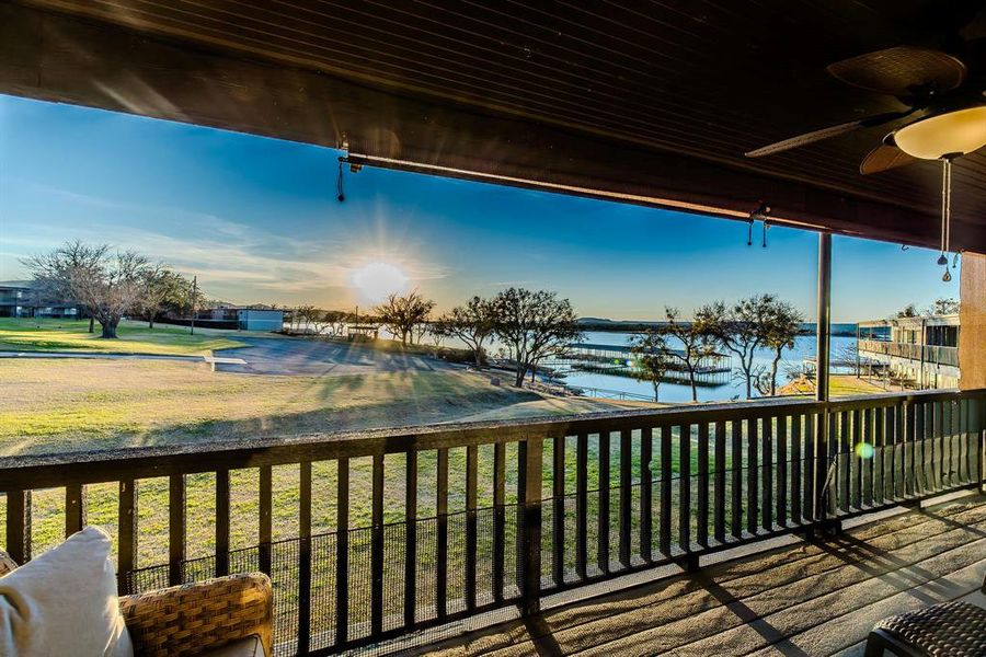 Exterior details and patio area of a home in , Graford (Image 23).