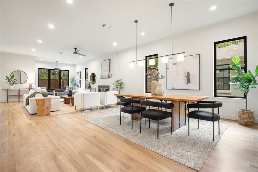 Furnished interior view inside a new home in , Dallas (Image 9). Furnished interior view inside a new home in , Dallas (Image 9).