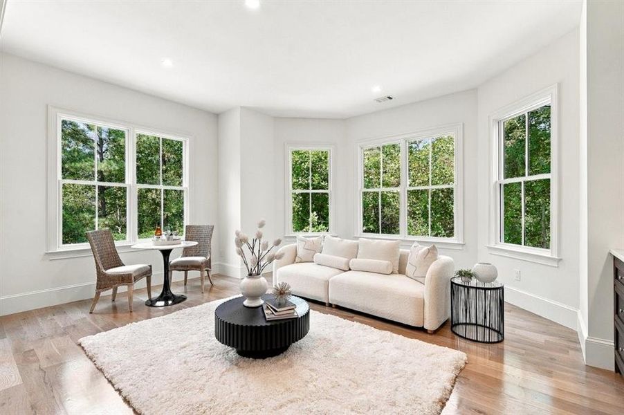 Furnished interior view inside a new home in , Roswell (Image 67).