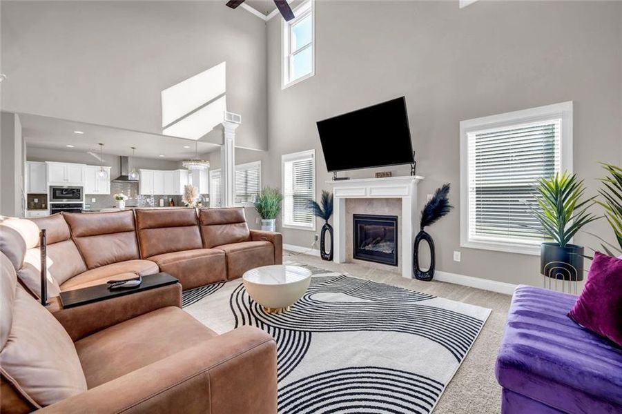 Furnished interior view inside a new home in , Douglasville (Image 28). Furnished interior view inside a new home in , Douglasville (Image 28).