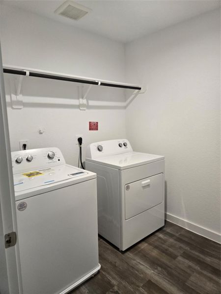 Utility room is also upstairs with enough room to hang clothing out to dry cycle. Utility room is also upstairs with enough room to hang clothing out to dry cycle.