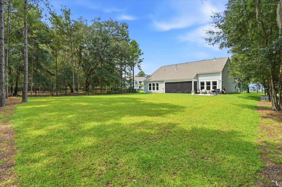 Exterior details and patio area of a home in , Johns Island (Image 25). Exterior details and patio area of a home in , Johns Island (Image 25).