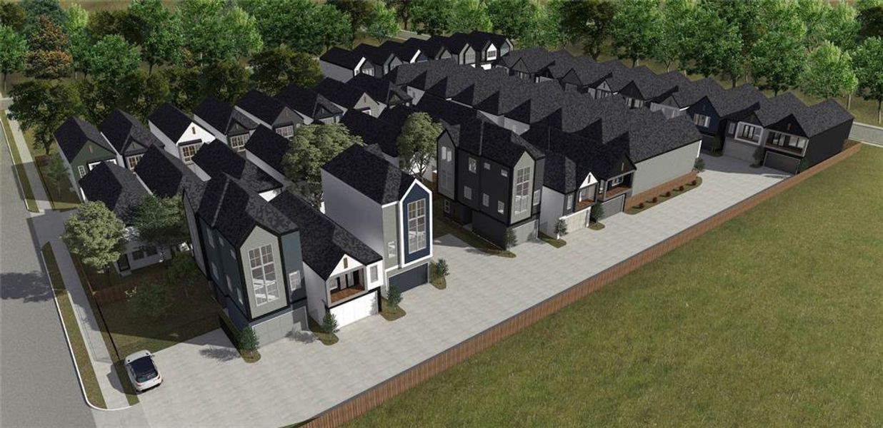 Jensen Landing - Gated community with 32 homes - located close to Downtown Houston!