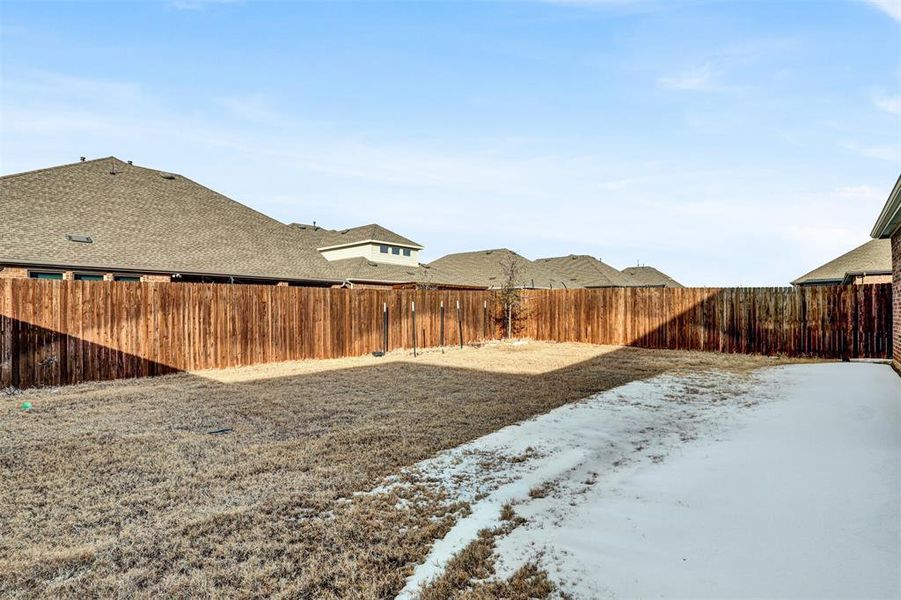 Exterior details and patio area of a home in , Aubrey (Image 3). Exterior details and patio area of a home in , Aubrey (Image 3).