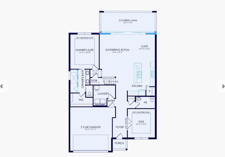 2D floor plan layout of this home in Harbor Isle, Vero Beach, FL (Image 4).