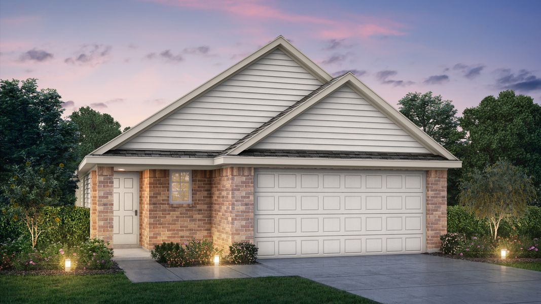 Representative exterior photo of a completed home built from the The Woodland by Legend Homes in Hanna Ranch, Fort Worth, TX (Image 2).