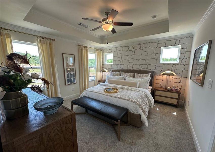 Furnished interior view inside a new home in Mulberry Summit, Flowery Branch (Image 14).