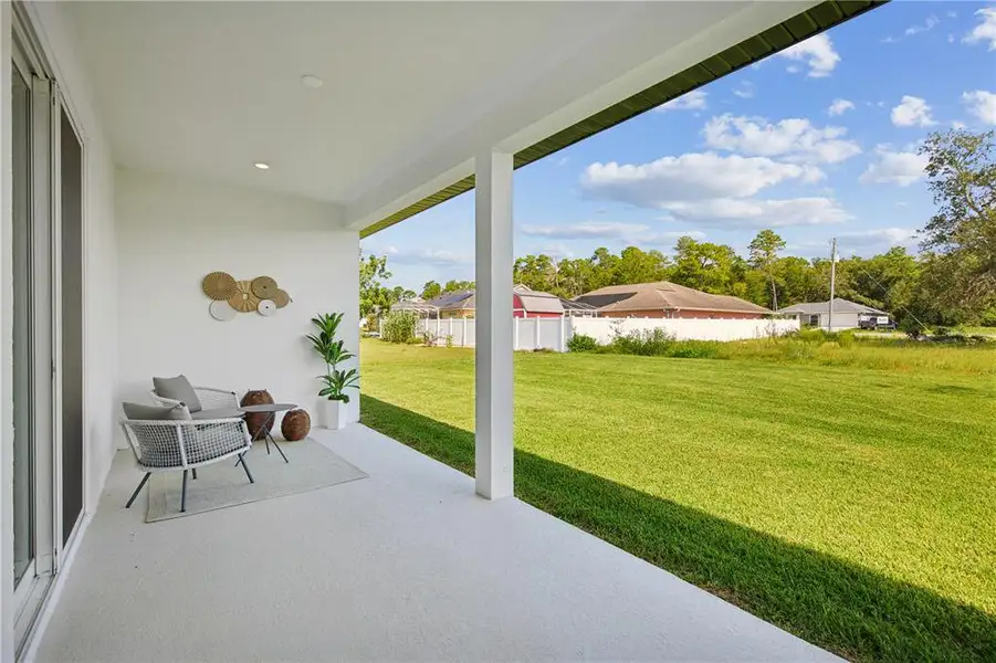 Exterior details and patio area of a home in , Palm Coast (Image 4). Exterior details and patio area of a home in , Palm Coast (Image 4).