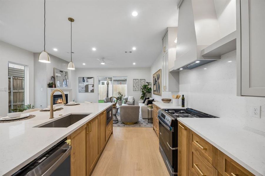 Furnished interior view inside a new home in , Dallas (Image 15).