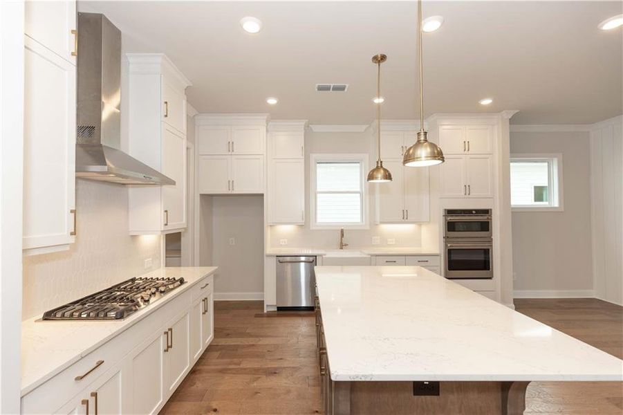 Furnished interior view inside a new home in Evanshire Single Family, Duluth (Image 14).
