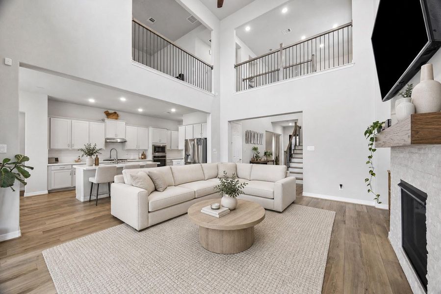 Furnished interior view inside a new home in Westland Ranch, League City (Image 22).