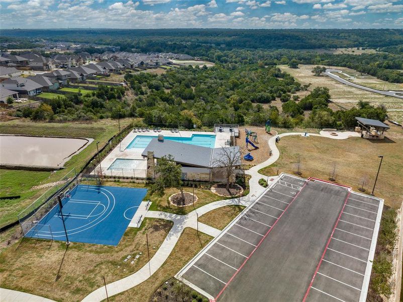 Amenity Center offers parking, sports court, swimming pool, cabana + grills, and playgrounds for the litte ones.