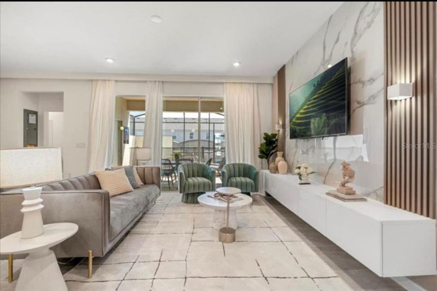 Furnished interior view inside a new home in , Kissimmee (Image 10).