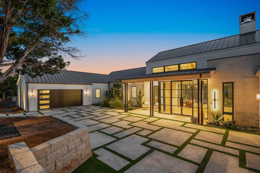 Exterior details and patio area of a home in , Spicewood (Image 20).