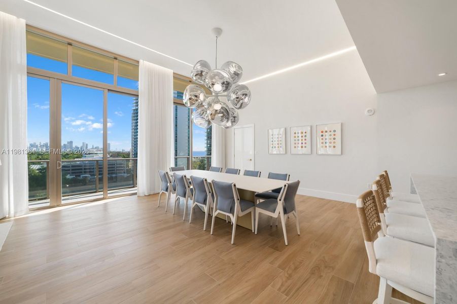 Furnished interior view inside a new home in , Miami (Image 48).